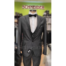  Schneider esküvői öltöny(5 részes)Ezüst szürke