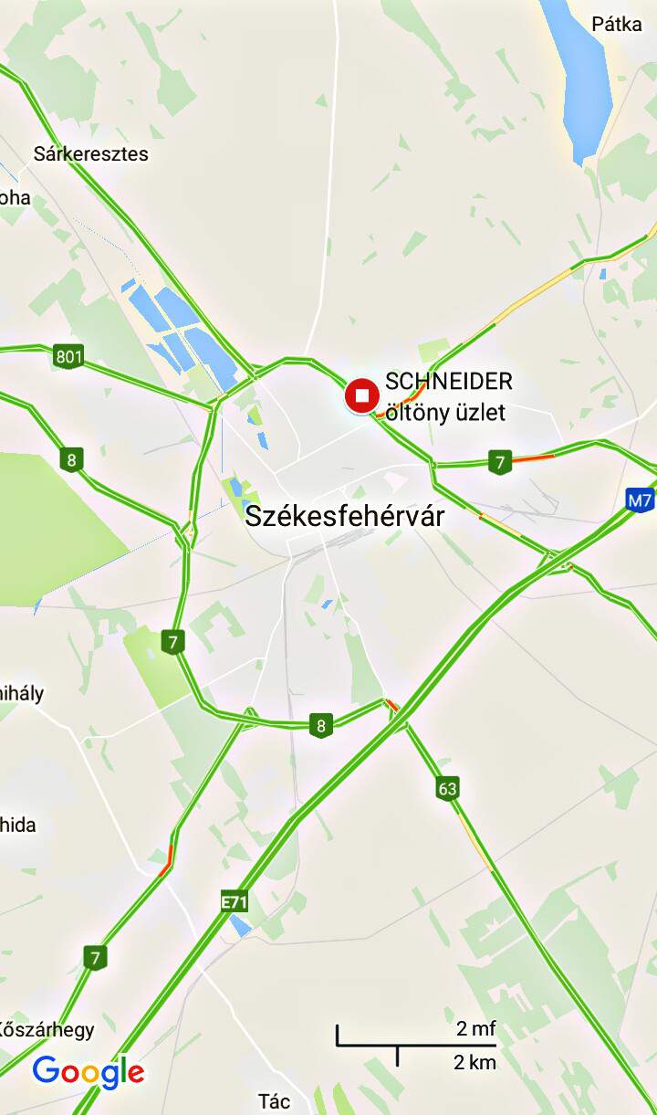 Schneider Székesfehérvár Tesco térkép